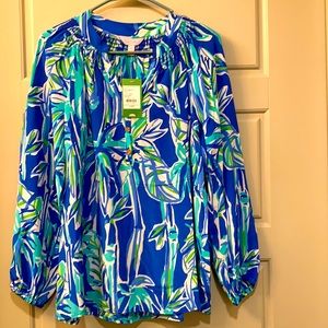 Lilly Pulitzer 100% Silk Elsa top, NWT